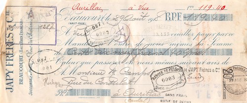 1915 japy freres cie a - 1915,