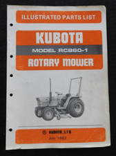Catalogue De Pièces Du Tondeuse RCB60-1 60" Pour Tracteur Kubota B8200