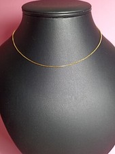 Chaine En Or 18 Carats Maille Vénitienne 39cm