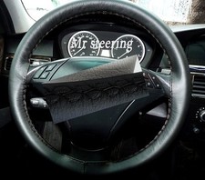 Couvre Volant En Cuir Noir