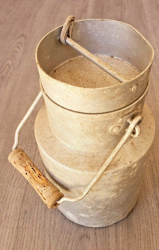 Ancien pot lait - ancien, 1l