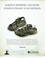 Publicité Advertising 420 2004  Columbia sportwear company  sandale titanium 