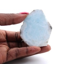Plaque larimar semi-poli 55gr 60mm République dominicaine