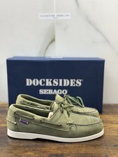 Sebago Docksides Portland Crazy Green Chaussure De Bateau Homme Sebago 41