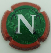 Capsule de champagne Champion Ouy N avec chien. TJ