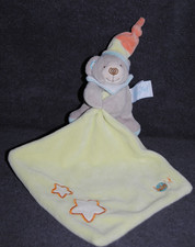 ?Doudou Ours Beige Mouchoir Vert Etoile BABYNAT BABY NAT BN792 Luminescent TTBE