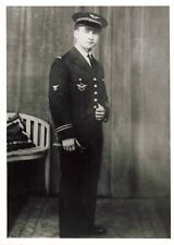 MILITAIRE  ANCIENNE PHOTO MILITAIRE OFFICIER DE L'ARMEE DE L'AIR EN PIED
