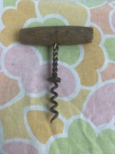 Ancien Tire Bouchon Cannes Bois Métal Bistrot Vins Liqueurs Pub