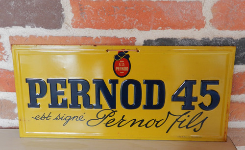 Plaque tôle pernod est - tôle, 45