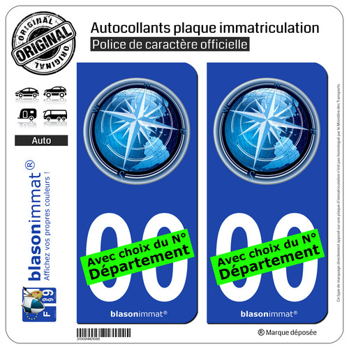 Stickers autocollant plaque - 2,
