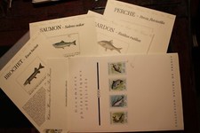 Documents philatéliques -1er jour- Edition limitée - Poissons d'eau douce - 1990