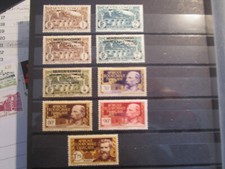 AEF lot de 9 timbres neufs*/** .  Cote 44 €. TTBE.
