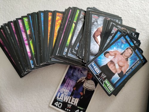Lot 115 cartes slam attax - cartes,