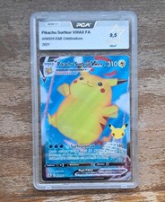 Carte Gradé Pokémon Pikachu Surfeur VMAX Célébrations 009/025 PCA 9.5 MINT FR