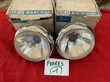 2 PHARES COMPLET MARCHAL NEUF ORIGINAL ACCESSOIRE ALPINE A108 A110 RENAULT 4CV