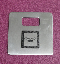 Décapsuleur CHRISTOFLE acier - minimaliste - design - métal