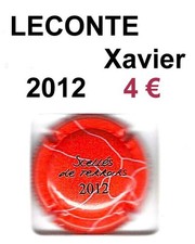 CAPSULE  de  CHAMPAGNE  LECONTE  Xavier  2012