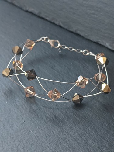 Bracelet perles cristal - bracelet, en