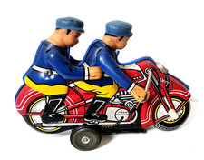 Moto jouet tôle- ancienne -