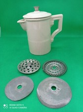 Rare Ancienne Cafetière à Piston début XXe Faïence de Paris Crème Melior Patent