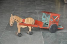 Jouet De Chariot En Bois Peint