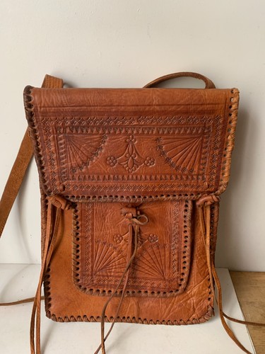 Ancien petit sac cuir - ancien,