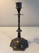 Bougeoir Chandelier ancien en métal argenté Objet de décoration maison