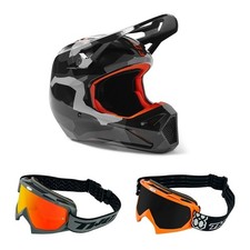 Casque Motocross Avec Lunettes