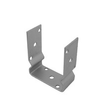 Support de poteau en U GeZu Impex avec gaine, galvanisé à chaud, produit B...