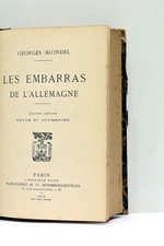 BLONDEL LES EMBARRAS DE L'ALLEMAGNE PARIS 1913