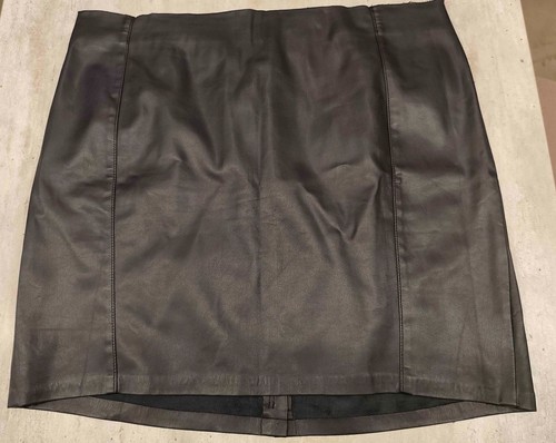 Jupe simili cuir noir - , kiabi
