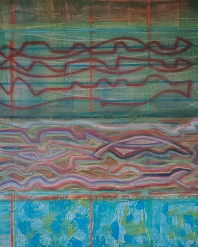 Jolie peinture abstraite - jolie,