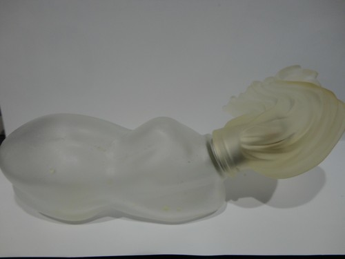 Empty perfume bottle naked