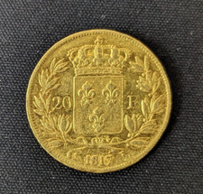 Louis XVIII (1814-1824) 20 Francs Or 1817 L Bayonne