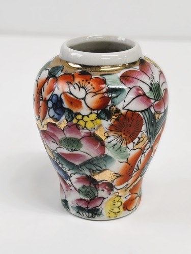 Vase chinois motif floral - vase,