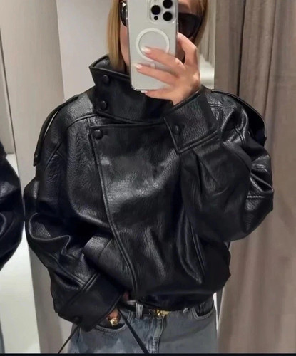 Zara 2025 veste noire en - aw,
