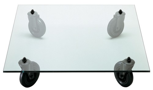 Fontana arte tavolo con ruote - tavolo,