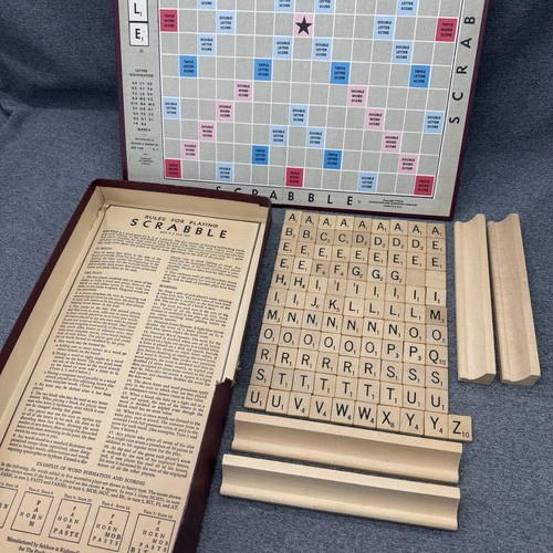 Vintage 1953 scrabble board - vintage,
