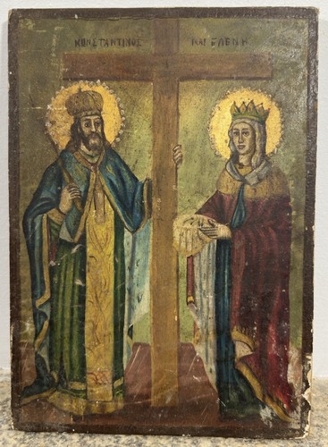 Ancien icône orthodoxe - ancien,