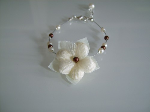Bracelet beige - bracelet,