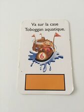 MONOPOLY JUNIOR A LA FÊTE FORAINE CARTE VA SUR LE TOBOGGAN AQUATIQUE