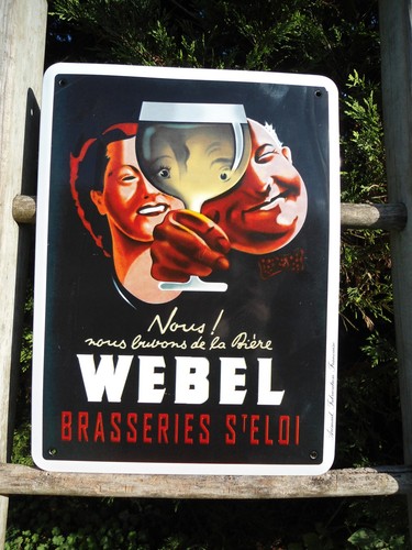 Plaque emaillee publicitaire - plaque,