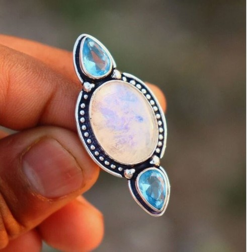 Bague pierre lune - de,
