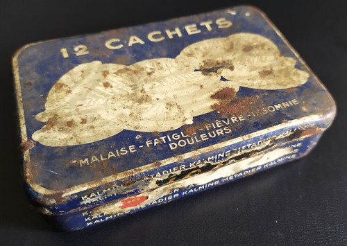 Boîte métal cachets - boîte,
