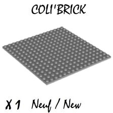 lego 91405 - 1x Plaque / Base Plate 16x16 - Dark Bluish Grey Gray - NEUF 6004927
