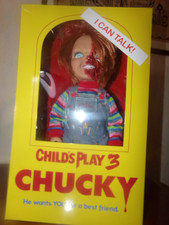 figurine poupée chucky  Pizza Face Chucky Doll – Child’s  3 – Mezco – 35cm