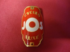 plaque de cadre vélo cycles JOS Old Bike Head Badge