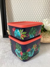 825⚜️ Deux Boîtes de Conservation Alimentaire Pots Tupperware 650 Ml et 1 Litre