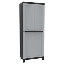 Armoire En Plastique Terry 1002708 TWIST Noir 2680 Gris Et Noir