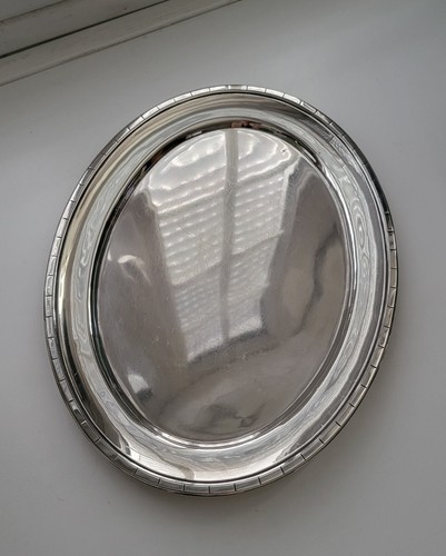 Grand plat service ovale en - service,
